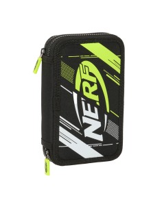 Plumier double Nerf Get ready Noir 12.5 x 19.5 x 4 cm (28 Pièces)