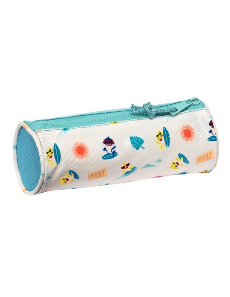 Trousse d'écolier Baby Shark Surfing Bleu Blanc 20 x 7 x 7 cm