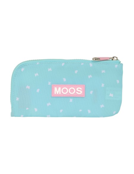 Trousse d'écolier Moos Butterflies Bleu clair 23 x 11 x 1 cm