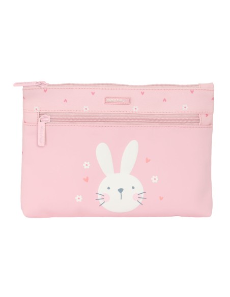 Trousse d'écolier Safta Bunny Lapin Rose 23 x 16 x 3 cm