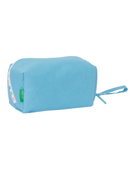 Trousse d'écolier Benetton Spring Bleu ciel 22 x 10 x 10 cm