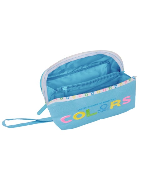 Trousse d'écolier Benetton Spring Bleu ciel 22 x 10 x 10 cm