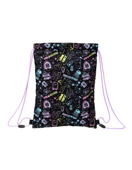 Sac à dos serré par des ficelles Monster High Noir 26 x 34 x 1 cm