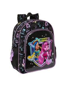 Sac à dos enfant Monster High Noir 32 X 38 X 12 cm