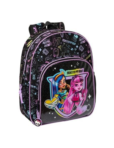 Sac à dos enfant Monster High Noir 28 x 34 x 10 cm