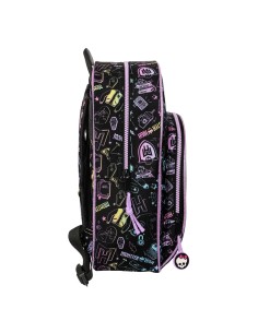Sac à dos enfant Monster High Noir 28 x 34 x 10 cm 2