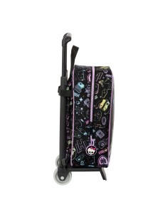 Cartable à roulettes Monster High Noir 22 x 27 x 10 cm 2
