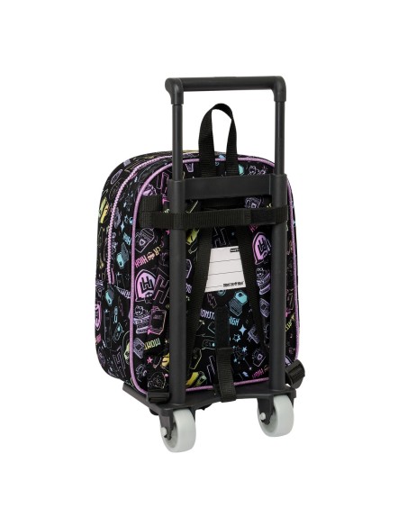 Cartable à roulettes Monster High Noir 22 x 27 x 10 cm