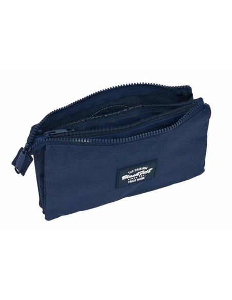 Trousse Fourre-Tout Triple BlackFit8 Bleu 22 x 12 x 3 cm