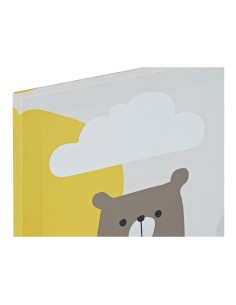 Cadre DKD Home Decor Animals Toile Enfant animaux (30 x 1,8 x 40 cm) (6 Unités) 2