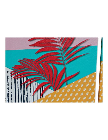 Cadre DKD Home Decor Tropical Toile Tropical (30 x 1,8 x 40 cm) (4 Unités)