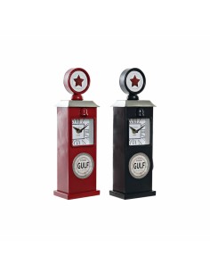 Horloge de table DKD Home Decor Verre Fer Essence (2 pcs) (12 x 8 x 35 cm)