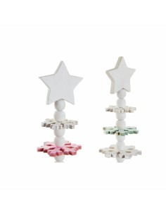 Sapin de Noël DKD Home Decor Bois MDF (2 pcs) (14 x 14 x 51 cm) 2