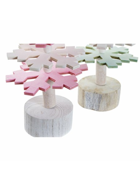 Sapin de Noël DKD Home Decor Bois MDF (2 pcs) (14 x 14 x 51 cm)