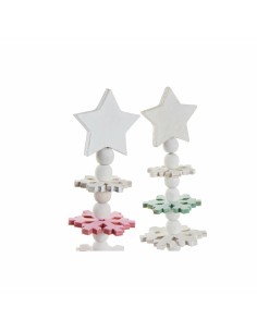 Sapin de Noël DKD Home Decor Bois MDF (2 pcs) (11 x 11 x 41 cm) 2