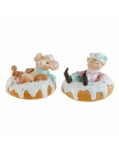 Figurine Décorative DKD Home Decor Résine Souris (2 pcs) (11.5 x 11 x 8 cm)