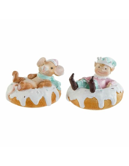 Figurine Décorative DKD Home Decor Résine Souris (2 pcs) (11.5 x 11 x 8 cm)