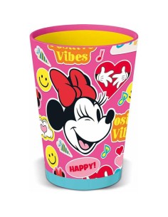 Verre Minnie Mouse Flower Power 470 ml Plastique