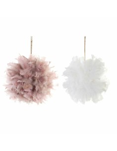 Décorations de Noël DKD Home Decor Mousse Plume (40 x 40 x 40 cm) (2 pcs)
