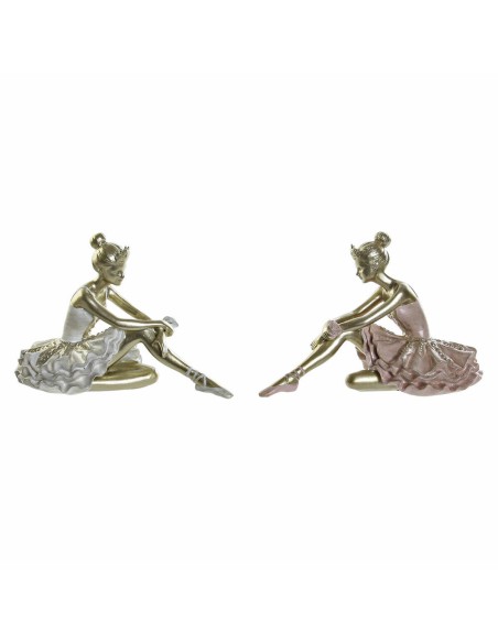 Figurine Décorative DKD Home Decor Danseuse de Rumba Résine (2 pcs) (13.5 x 7.5 x 9 cm)