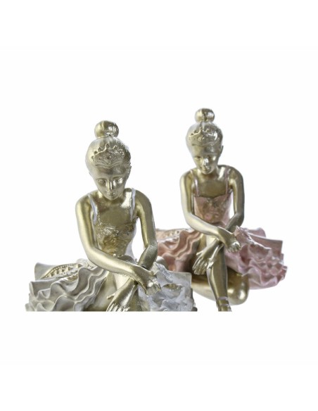 Figurine Décorative DKD Home Decor Danseuse de Rumba Résine (2 pcs) (13.5 x 7.5 x 9 cm)