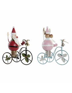 Décorations de Noël DKD Home Decor Métal (2 pcs) (15 x 9 x 19 cm)