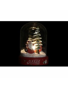 Décorations de Noël DKD Home Decor Résine Verre Père Noël (2 pcs) (9 x 9 x 11 cm) 2
