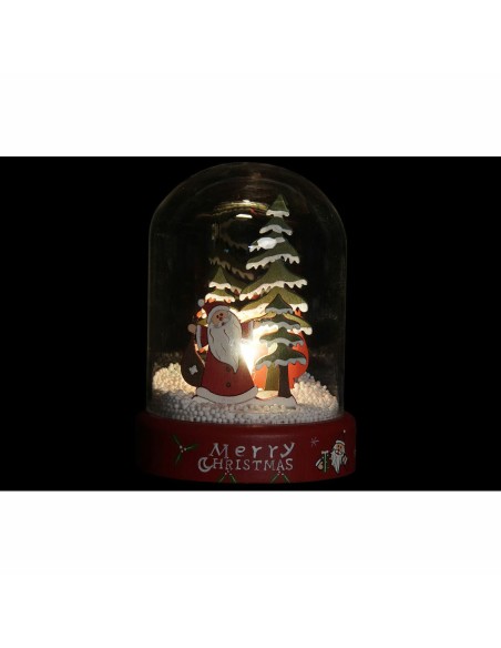 Décorations de Noël DKD Home Decor Résine Verre Père Noël (2 pcs) (9 x 9 x 11 cm)
