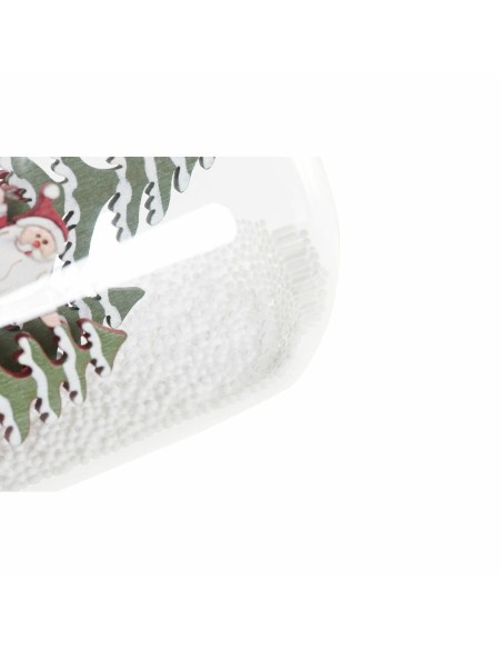 Décorations de Noël DKD Home Decor Résine Verre Père Noël (2 pcs) (9 x 9 x 11 cm)