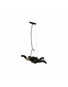 Suspension DKD Home Decor Noir Blanc Résine 220 V 50 W (46 x 14.5 x 20 cm) (2 pcs) 2