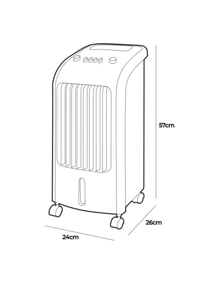 Climatisation Portable EDM 33516 80 W 3,6 L