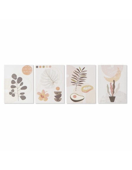 Cadre DKD Home Decor S3018141 Fleurs (30 x 1,8 x 40 cm) (4 Unités)