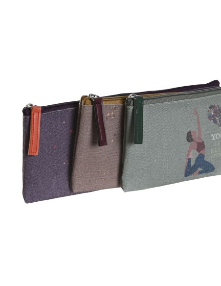 Coffret DKD Home Decor Marron Vert Bordeaux 22,5 x 1 x 9,5 cm (3 Unités)