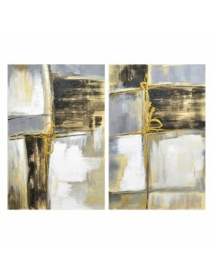 Cadre DKD Home Decor S3018258 Abstrait (60 x 3 x 90 cm) (2 Unités)