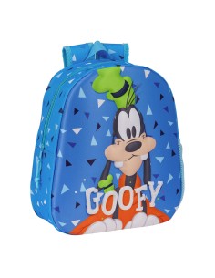 Sac à dos enfant 3D Clásicos Disney Goofy Bleu 27 x 33 x 10 cm