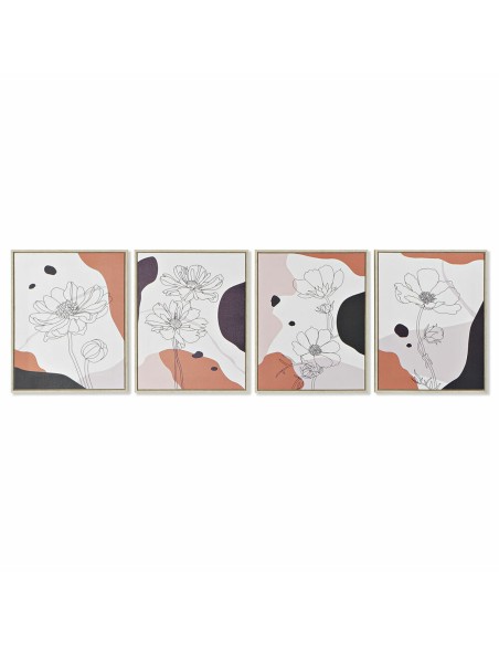 Cadre DKD Home Decor S3018016 Abstrait (40 x 2,5 x 50 cm) (4 Unités)
