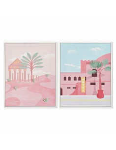 Cadre DKD Home Decor S3018022 Paysage Arabe (40 x 2,5 x 50 cm) (2 Unités)