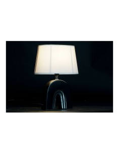 Lampe de bureau DKD Home Decor Céramique Noir Polyester (20 x 20 x 31 cm) (2 pcs)