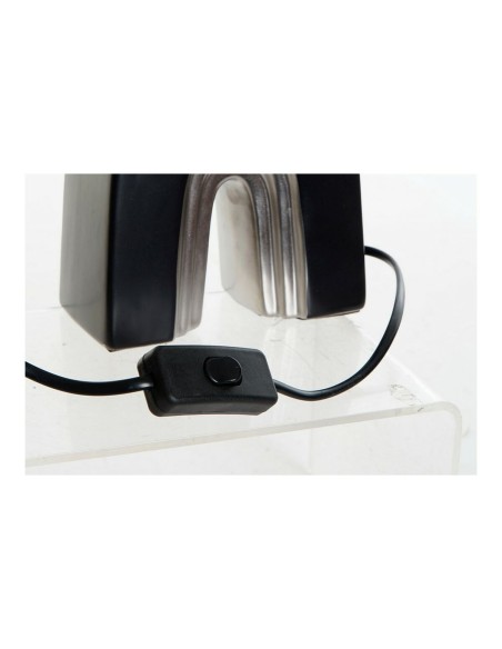Lampe de bureau DKD Home Decor Céramique Noir Polyester (20 x 20 x 31 cm) (2 pcs)