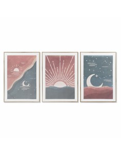 Cadre DKD Home Decor Lune Moderne (50 x 3 x 70 cm)