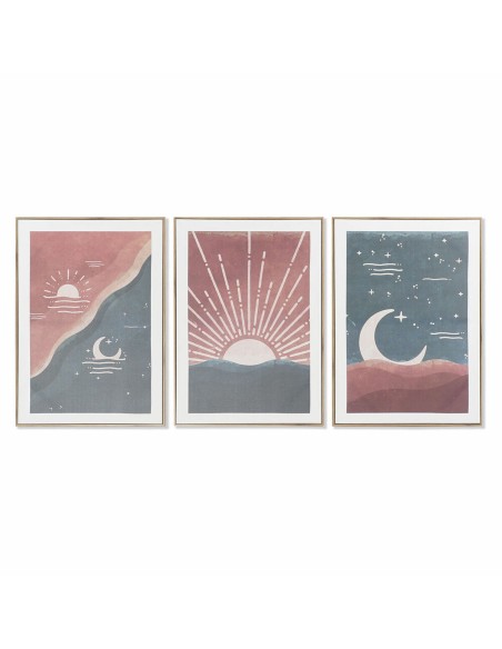 Cadre DKD Home Decor Lune Moderne (50 x 3 x 70 cm)