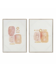 Cadre DKD Home Decor Abstrait (2 Unités) (50 x 3 x 70 cm)