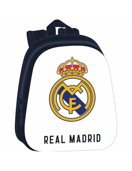 Cartable Real Madrid C.F. Blanc Blue marine 27 x 33 x 10 cm