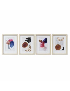 Cadre DKD Home Decor Abstrait Moderne (35 x 2 x 45 cm) (4 Unités)