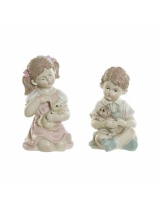 Figurine Décorative DKD Home Decor Résine Enfant (14.5 x 16 x 26 cm) (2 pcs)