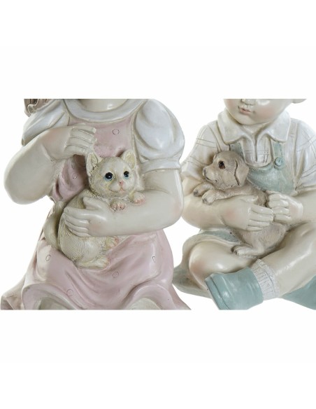 Figurine Décorative DKD Home Decor Résine Enfant (14.5 x 16 x 26 cm) (2 pcs)