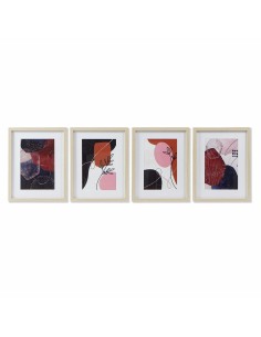 Cadre DKD Home Decor Abstrait Moderne (35 x 2 x 45 cm) (4 Unités)
