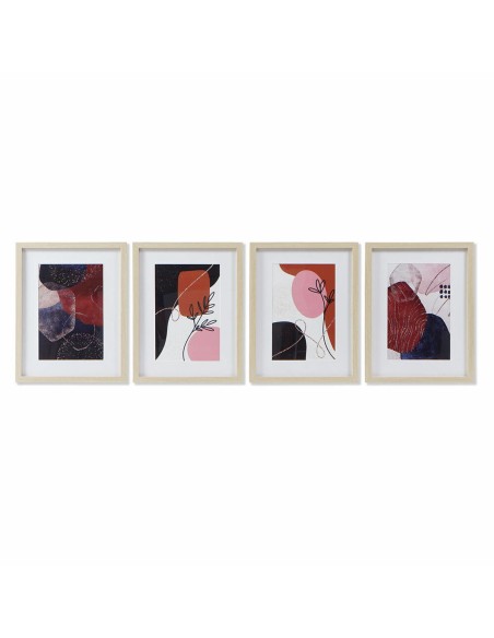 Cadre DKD Home Decor Abstrait Moderne (35 x 2 x 45 cm) (4 Unités)