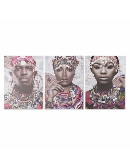 Cadre DKD Home Decor Colonial Africaine (50 x 1,8 x 70 cm)