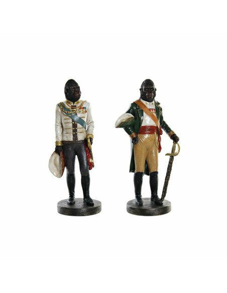Figurine Décorative DKD Home Decor Résine Gorille (15.5 x 13.5 x 40.5 cm) (2 pcs)
